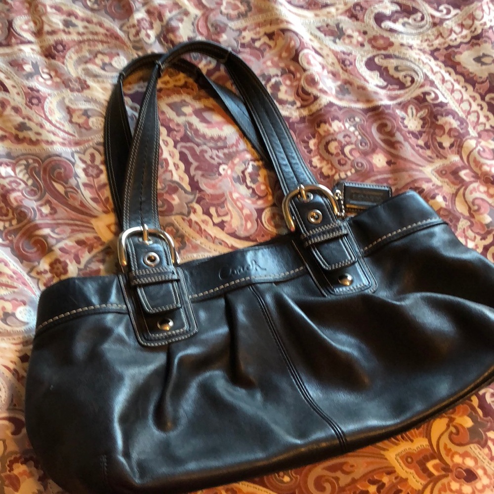 Coach purse black leather